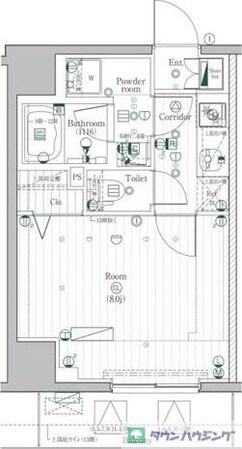 PREMIUMCUBE駒込の物件間取画像